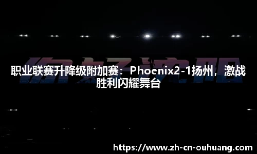 职业联赛升降级附加赛：Phoenix2-1扬州，激战胜利闪耀舞台